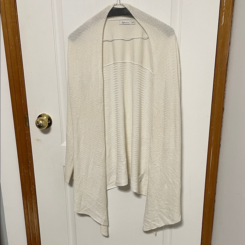 Reitmans Ivory Open-Front Cardigan